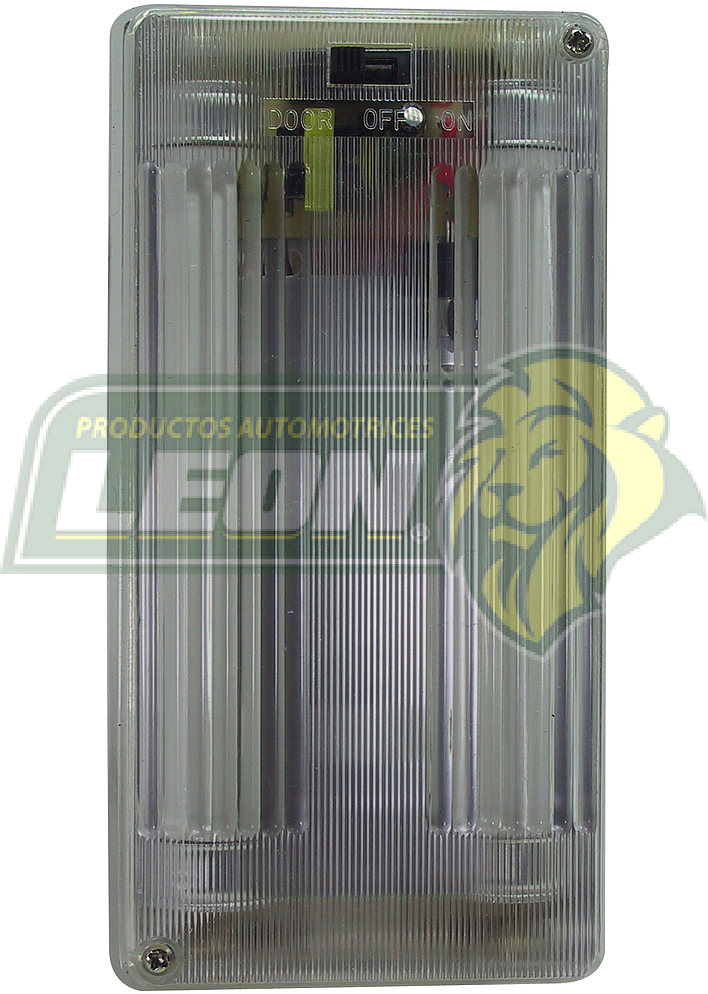 PLAFON LUZ INTERIOR RECT. BLANCO Y AZUL