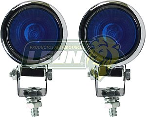 FARO REDONDO MINI 5.5 cm AZUL (JGO. c/2 pz.)