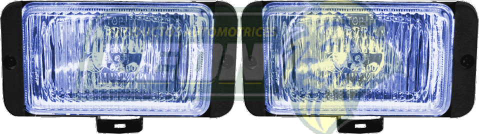 FARO RECTANGULAR 14.2x7.1 cm TIPO GM AZUL (JGO. c/2 pz.)