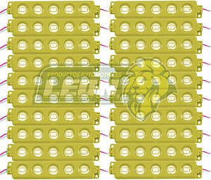 MODULO 5 ULTRA LEDS COB 5.6x3x8 cm T/ENCAPSULADO AMARILLO (M5/CG-CDI) (20 TIRAS)