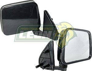 ESPEJO LATERAL NISSAN PICK-UP D21 98-01 PLASTICO NEGRO (R)