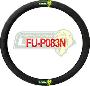 FUNDA P/VOLANTE TIPO PIEL NEGRA C/HOYOS UNIVERSAL “DEDOS MARCADOS”