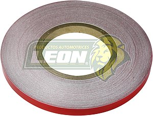 CINTA REFLEJANTE 1/2" ROJA 32 MTS