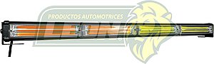 BARRA TORRETA 60 CM ESTROBO CODIGO LEDS COB AMBAR (C/CONECTOR P/ENCENDEDOR)