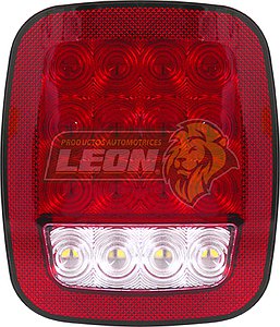 PLAFON CUADRADO PARA CAMION C/16 LEDS MULTIFUNCIONES