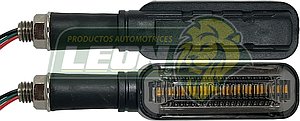 LAMPARA DIRECCIONAL BICOLOR PARA MOTO c/26 LEDS FLECHAS TIPO GEL FLASH SECUENCIAL  (JGO. c/2 pzas.)