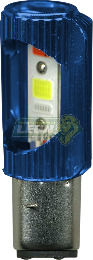 FOCO DE MOTO BA20 CON ESTROBO ALTA Y BAJA AZUL