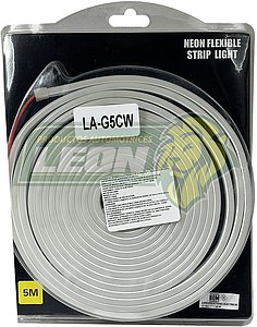 MANGUERA DE LED FLEXIBLE DE 30W TIPO GEL, COLOR BLANCO CALIDO (5 mts.)