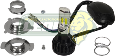 FOCO HID PARA MOTO C/ESTROBO (INCLUYE ADAPTADORES) TUNIX