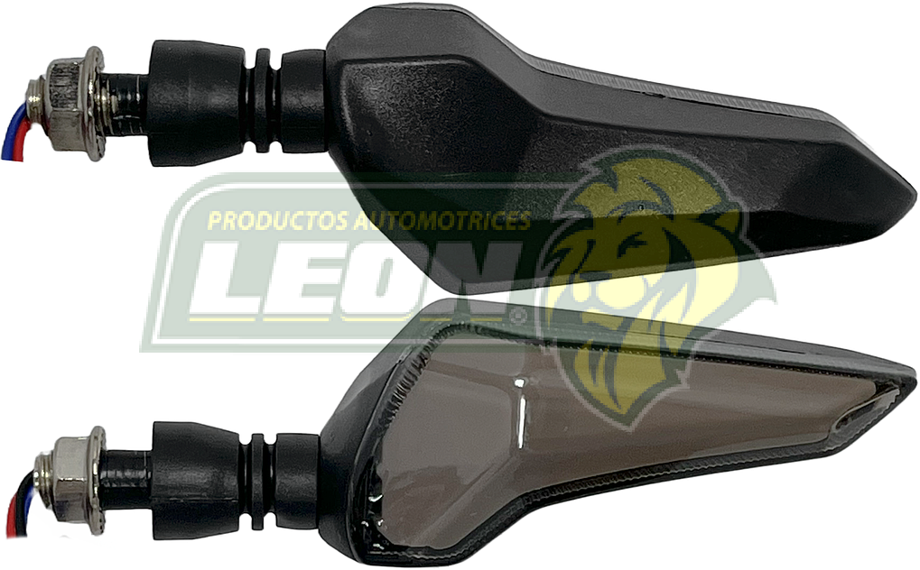 LAMPARA DIRECCIONAL PARA MOTO c/24 LEDS FLECHAS TIPO GEL FLASH SECUENCIAL (JGO. c/2 pzas.)