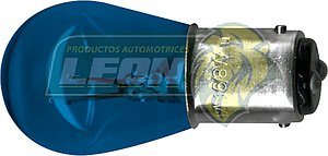 FOCO 2 POLOS PATA PAREJA BOMBILLA GRANDE AZUL 12V (DM005-B)