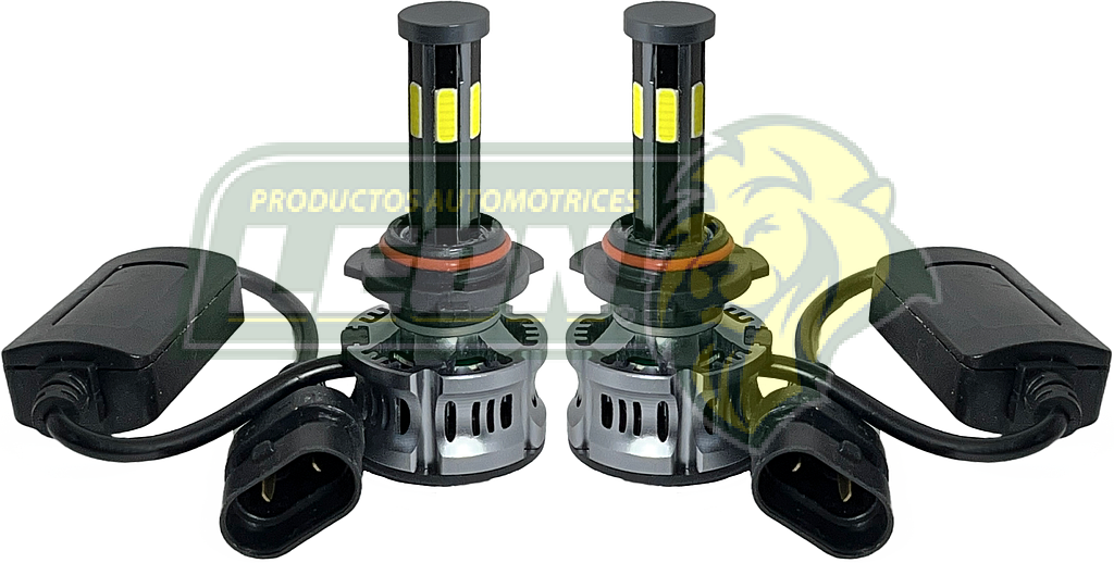 FOCO LED H10 SISTEMA COMPLETO 6 CARAS DE LEDS 2800 lm ALTA Y BAJA (JGO. C/2 pz.)
