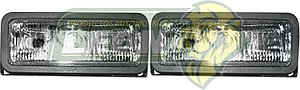 FAROS RECTANGULAR BLANCO BISEL PLASTICO MEDIANO B/PLANA (JUEGO)