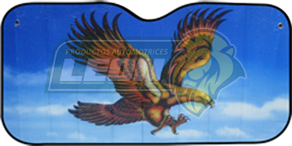 CORTINA PARASOL DELANTER “AGUILA” BURBUJA SENCILLA  UNIVERSAL (AS-2322, CO-322) 130x60 cm = AS-2321