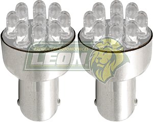 FOCO1176 DE 9 LEDS 2V 32W "AZUL" (JGO. c/2 pz.)
