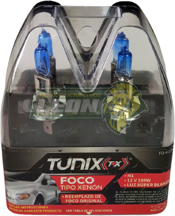 FOCO XENON H1 100W TUNIX (JUEGO) = FO-H1TX