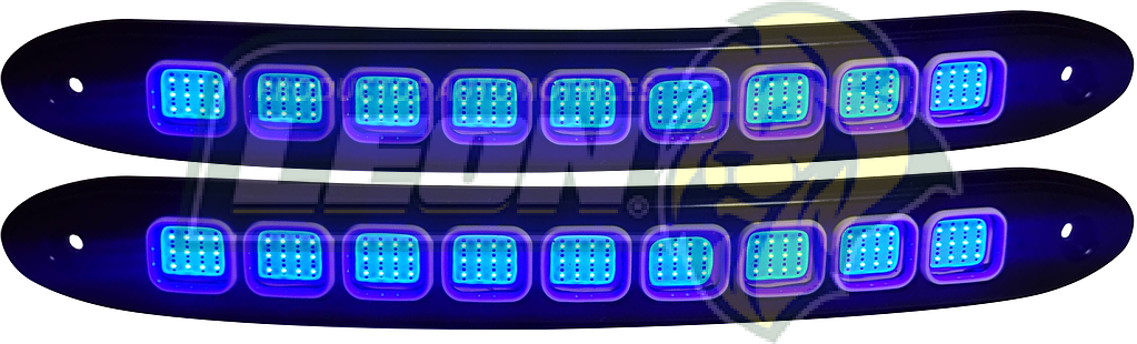 BARRAS LED COB 9 LEDS 24cm 12v 0.4W AZUL (FLEXIBLE INT. Y EXT.) (JGO. c/2 TIRAS) TUNIX