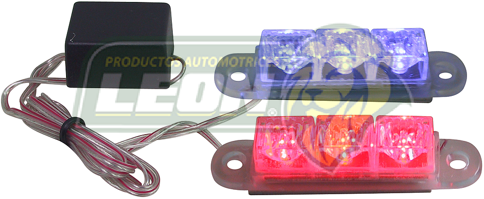 LAMPARA DE LEDS DOBLE ROJA/ROJA