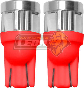 FOCO PELLIZCO 12V 2W 6 LEDS COB ROJO (JGO. c/2 pz.) TUNIX