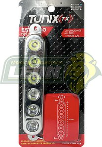 ESTROBO CON 6 LEDS 1W 2 FUNCIONES (AZUL, ROJO)