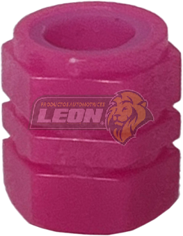 TAPON P/VALVULA DE LLANTA PLASTICO FLUORESCENTE ROSA (PRECIO X 100 pzas.)