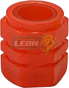 TAPON P/VALVULA DE LLANTA PLASTICO FLUORESCENTE ROJO (PRECIO X 100 pzas.)