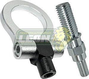 GANCHO DE ARRASTRE DE ALUMINIO UNIVERSAL REDONDON COLOR GRIS
