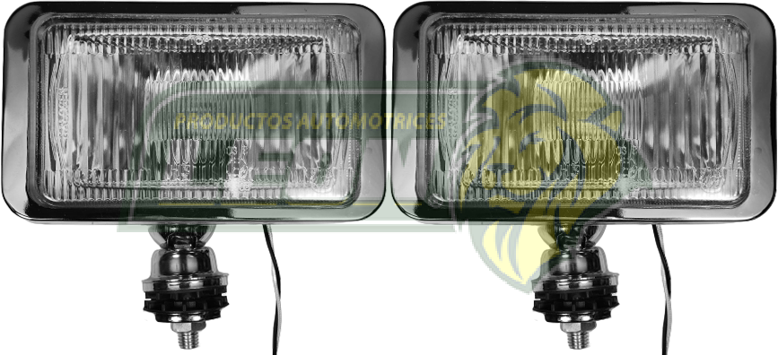 FARO HALOGENO RECTANGULAR 215x175x88 mm H3 55W BLANCO (JGO. c/2 pz) 