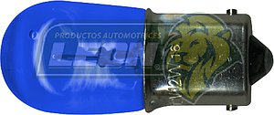 FOCO UN POLO BOMBILLA CHICA COLOR AZUL 12V P/PAREJA