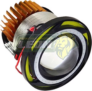 FARO MOTO HI-LOW Y ESTROBO OJO DEMONIO Y OJO ANGEL BLANCO/ROJO