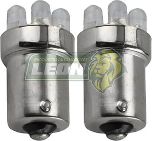 FOCO 67 12V 3 LEDS VERDE (JGO. c/2 pz.)
