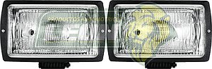 FARO HALOGENO RECTANGULAR 100W 12V CLARO (JGO. c/2 pz.)
