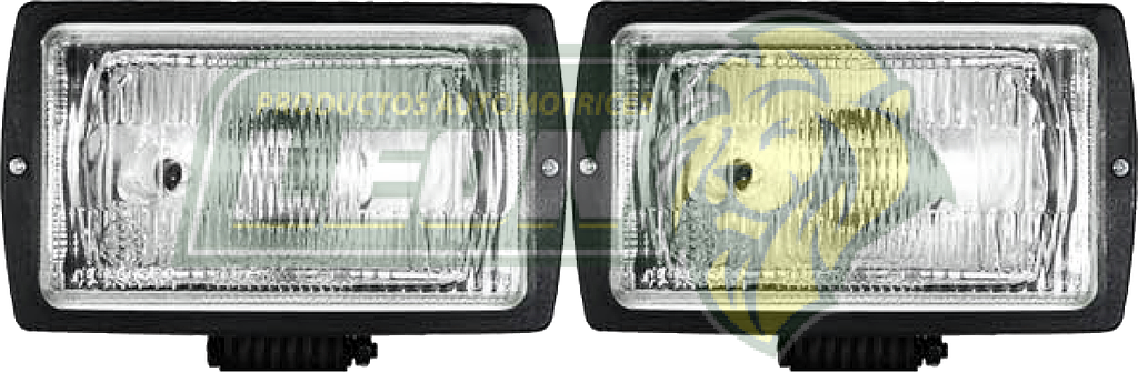 FARO HALOGENO RECTANGULAR 100W 12V CLARO (JGO. c/2 pz.)