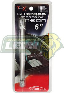 TUBO DE LUZ NEON AZUL 6" TUNIX T/CROMADO (LA-6A)