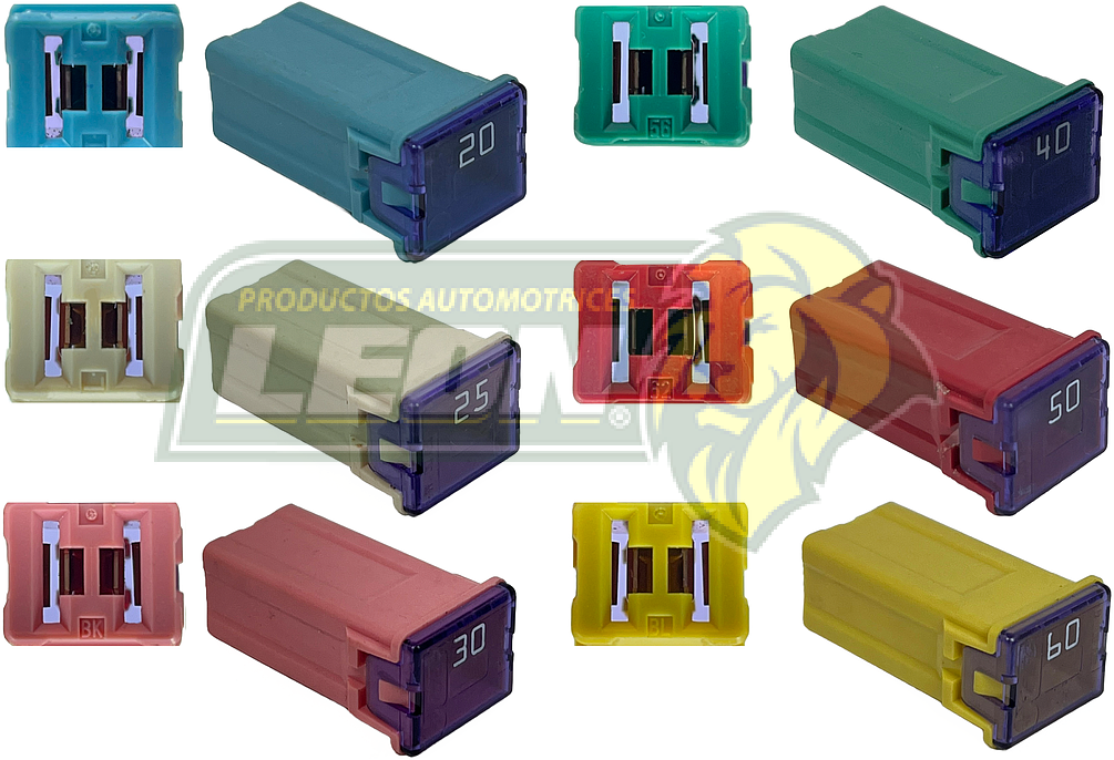 FUSIBLE TIPO MUELA NORMAL 25,30, 40, 50, 60 amp. (ESPECIFICAR AMPERAJE)