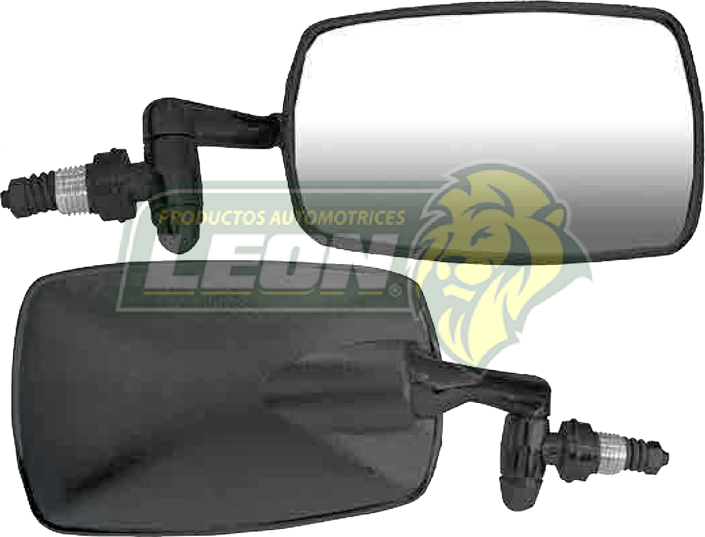 ESPEJO LATERAL VW SEDAN 1600 BRAZO METALICO Y CONCHA PLASTICA NEGRO DERECHO FIJO (67054, 687-100-D) (PRECIO X PZ.)
