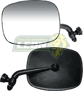 ESPEJO LATERAL (L) VW COMBI 73-88 NEGRO BRAZO METÁLICO Y CONCHA DE ZAMAK ABATIBLE ORIGINAL (688-I-N) (PRECIO X pza.)