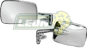 ESPEJO LATERAL (L) VW SEDAN M.1600 CROMADO ACABADO ESPEJO, BRAZO ORIGINAL ABATIBLE “C/CONCHA ABS” ECO. (687-100-C-I) (PRECIO X pza.)