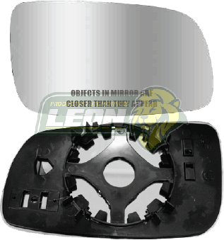 LUNA P/ESPEJO (R) CLARA VW GOLF, JETTA A4, POINTER, SHARAN, SEAT IBIZA, CORDOBA CROMADA ESFERICA ORIGINAL 00-18 S/CALEFACTOR (L-0208)