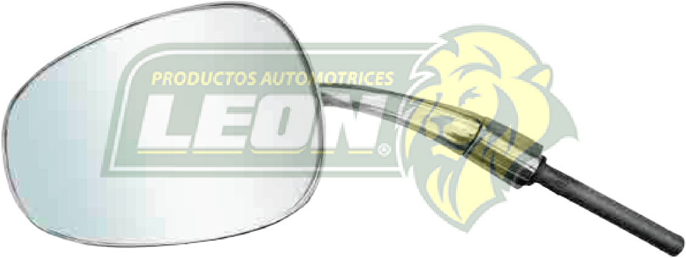 ESPEJO LATERAL (L) VW SEDAN M.1500 50-67 CROMADO “CONCHA OVALADA” BRAZO CORTO C/PERNO (PRECIO X pza.)