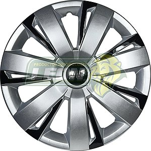 TAPON DE RIN 16” ABS GRIS/NEGRO MOD-0003 (JGO. c/4 pz.)