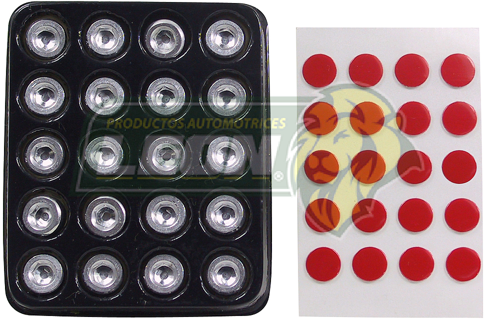 ADORNO IMITACION TORNILLO ADHERIBLE 20pz