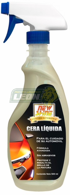 CERA LIQUIDA C/ATOMIZADOR  NEW SHINE 600 ml.