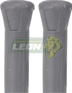 SEGURO o BOTON DE PUERTA DATSUN AUTO Y PICK-UP 70-83 PLASTICO GRIS T/O CABEZA CONICA (JGO. c/2 pz.)