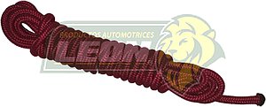 PIOLA DE 1/4”x3.85 mt. P/PUERTAS CORREDIZAS NISSAN URVAN, VW, UNIVERSAL (DIF. COLORES)