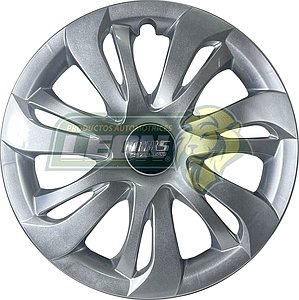 TAPON DE RIN 14" COLOR GRIS MOD. 0081  (JGO. c/4 pz.) ABS