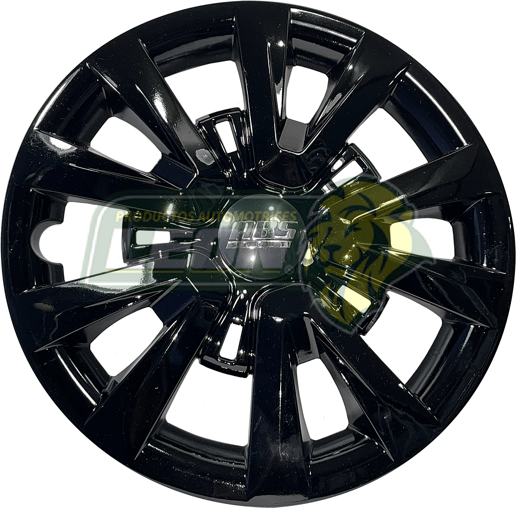 TAPON DE RIN 14” SPORT LINEA ESPECIAL NEGRO MOD. 33  (JGO. c/4 pz.) ABS