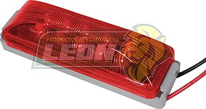 PLAFON ROJO CAJA DE MUERTO 10 LEDS 12V