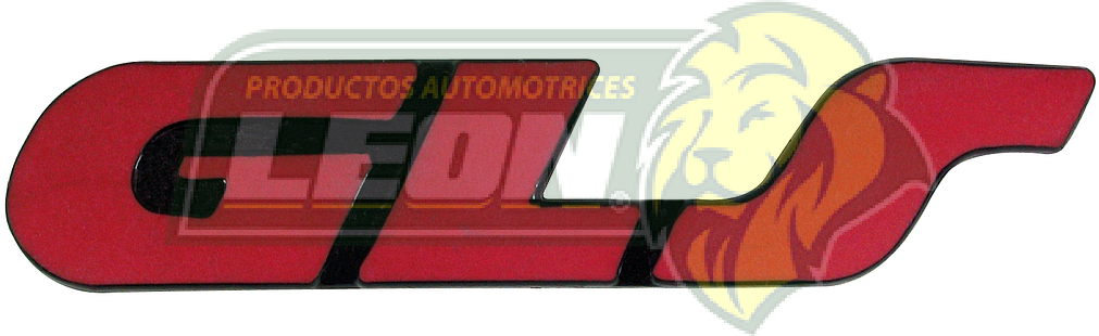 EMBLEMA LATERLA C/ADHESIVO GLS ROJO