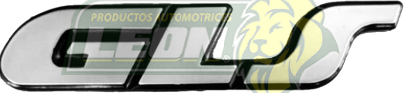 EMBLEMA LATERAL “GLS” C/ADHESIVO CROMADO